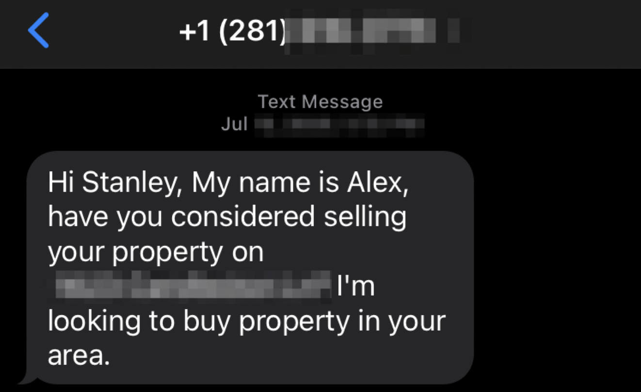 real estate spam